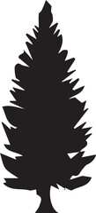 Christmas Tree silhouette Vector | Minimalist & Trendy Christmas Tree Silhouette Design | Unique & Stylish Christmas Tree Artwork for Vector design
