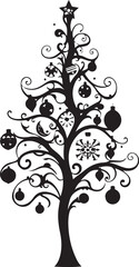 Obraz premium Elegant Christmas Tree Vector