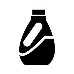 plastic bottle of detergent icon illustration vector