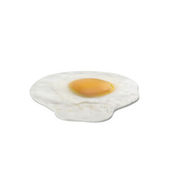 Fried Egg Isolated on Transparent Background