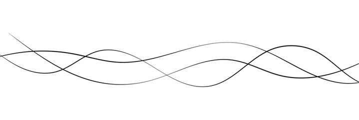 Curve wave seamless pattern. Thin line wavy abstract vector background. Curve wave seamless pattern. Line art striped graphic template. Vector illustration in white background . eps 10