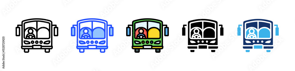 Poster driver icon collection with multiple styles