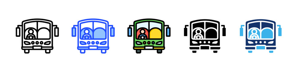 Driver Icon Collection With Multiple Styles