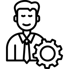 Administration line icon