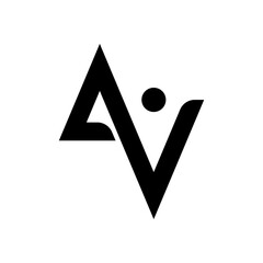 Modern vector design Logo Letter AV