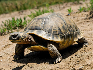 Obraz premium turtle on sand