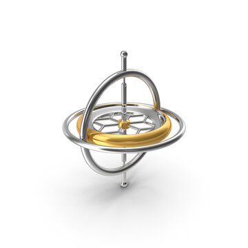 Gyroscope Toy Isolated on Transparent Background