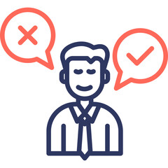 Decision line color icon