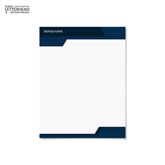 super simple blank letterhead template for brand identity or presentation