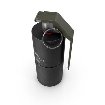MK3A2 Offensive Hand Grenade Isolated on Transparent Background
