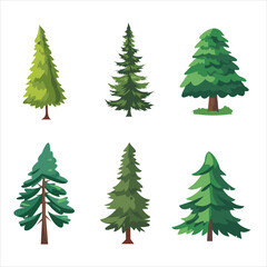 Tree icon set is perfect for your nature themed designs