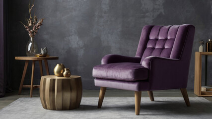 vintage armchair and chair