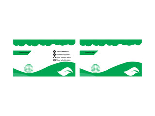 Eco friendly Simple abstract organic background, Business card design template,Modern business card template with colored abstract background.