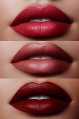 Obraz premium A minimalist lipstick palette showcasing a variety of lipstick shades, a beauty product with a clear focus on details.