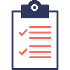 Checklist mixed color icon