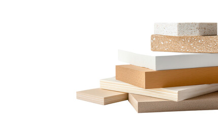 Convenient Arrangement of Various Wood Boards and Sheets for Construction and DIY Projects