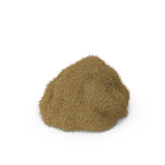 Loose Hay Pile Isolated on Transparent Background