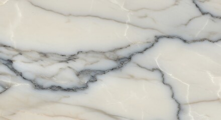 Intricate grey veins dance across a pristine white marble surface, isolated on white background