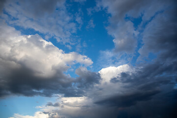 Magnificent clouds before storm in Wyoming