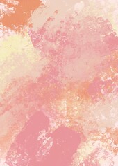 yellow and pink brush strok on paper illustration background for decoration on bakery , soft drink , ice cream and sweet eomtional concept.