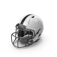 Fototapeta premium American Football Helmet with Face Guard Isolated on Transparent Background