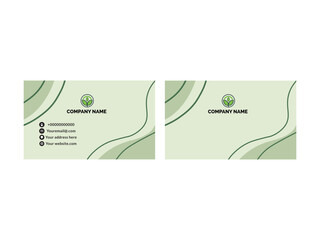 Eco friendly Simple abstract organic background, Business card design template,Modern business card template with colored abstract background.