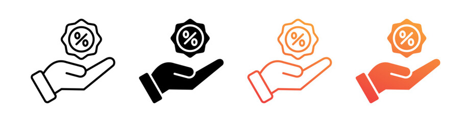 Sale Multiple Style Icon Set Collection 