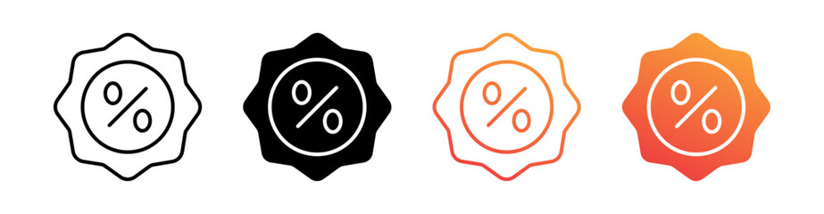 Discount Multiple Style Icon Set Collection 