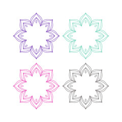 Natural Mandala Ayurveda Resort Sign Symbol Logo
