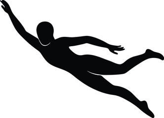 Swimming Silhouette Vector