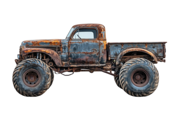 Exploring vintage monster truck restoration project rusty old pickup truck vehicle find