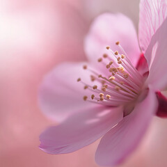 Fototapeta premium pink flower macro