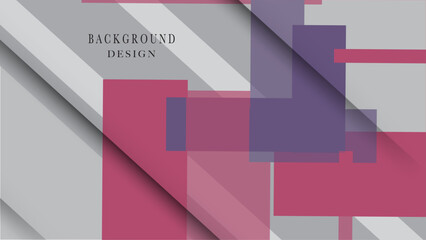 Abstract background featuring curved lines and geometric shapes, combining pink, purple and grey colors