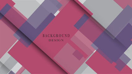 Abstract background featuring curved lines and geometric shapes, combining pink, purple and grey colors