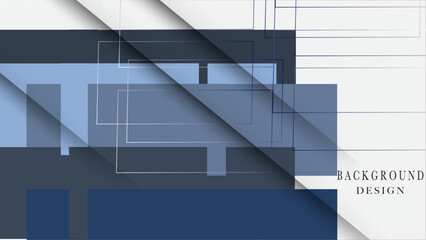 Abstract background features blue white color, layered geometric lines creating a modern and visually appealing design