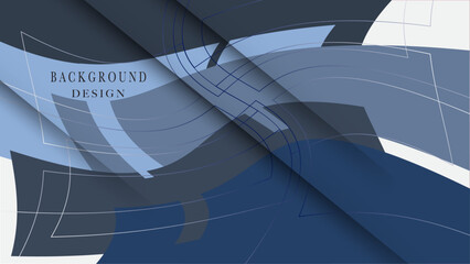 Abstract background features blue white color, layered geometric lines creating a modern and visually appealing design