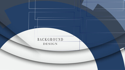 Abstract background features blue white color, layered geometric lines creating a modern and visually appealing design