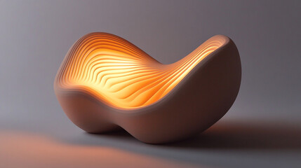 abstract organic 3D nature shape