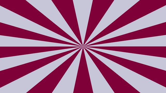 Red and whiite Sunburst background animation