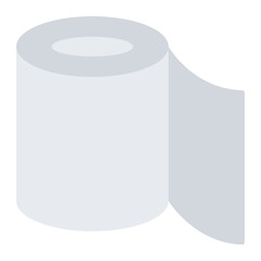 white toilet paper vector icon