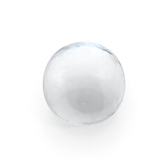 Perfectly Round Ice Ball for Drinks Isolated on Transparent Background