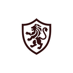 Heraldic lion logo