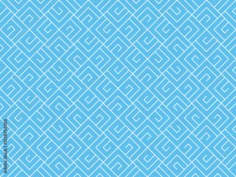 Leinwandbilder The geometric pattern with lines. Seamless vector background. White and blue texture. Graphic modern pattern. Simple lattice graphic design