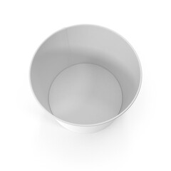 Large Ice Cream Gallon Tub with Lid Isolated on Transparent Background