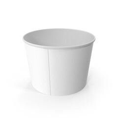 Large Ice Cream Gallon Tub with Lid Isolated on Transparent Background