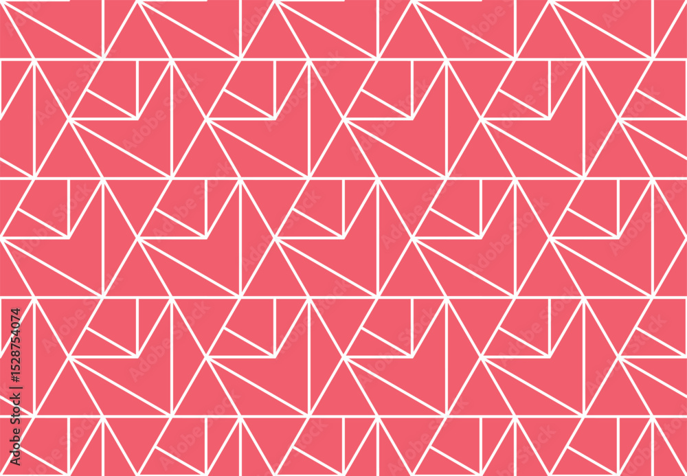 Leinwandbilder The geometric pattern with lines. Seamless vector background. White and pink texture. Graphic modern pattern. Simple lattice graphic design