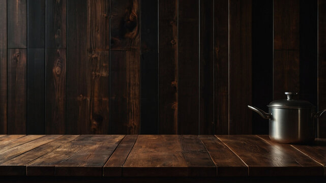 old wooden table