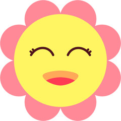happy smiley face ,sun flower 