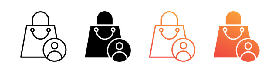 Consumer Multiple Style Icon Set Collection 