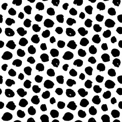Black and White Seamless Leopard Pattern Design